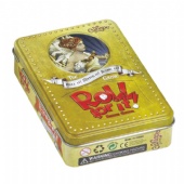 antique rectangular tea tin box with embossing