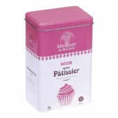 rectangular biscuit hinged tin box