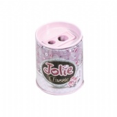 pencil sharpener round tin box