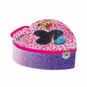 totally spies flower shaped window heart tin box
