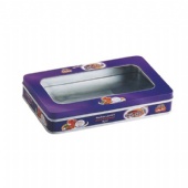 CHIKO HAZELNUT chocolate window tin box