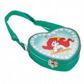 Disney heart shaped handle tin box