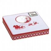 Christmas gift packaging square tin box