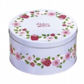 round shaped wine packaging tin box